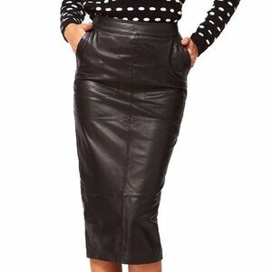 ASOS leather skirt with pockets, NWT, size 10